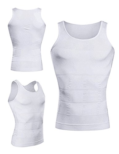 STTLZMC Faja Chaleco Hombre Adelgazante Reductora Compresion Elástica de Ropa Interior M-XXXL,Blanco,Medium STTLZMC Faja Chaleco Hombre Adelgazante Reductora Compresion Elástica de Ropa Interior M-XXXL,Blanco,Medium