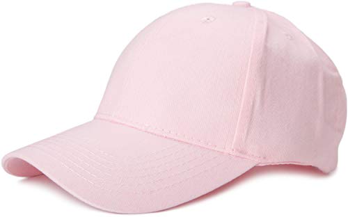 styleBREAKER Gorra clásica de 6 Paneles con Superficie cepillada, Gorra de béisbol, Ajustable, Unisex 04023018, Color:Rosa