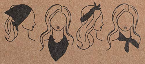 styleBREAKER pañuelo de mujer cuadrado con estampado de lunares, pañuelo para el cuello, pañuelo para la cabeza, bandana 01016171, color:Negro
