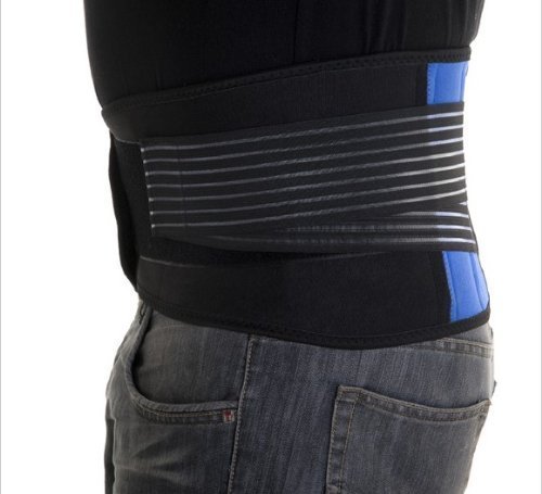 SUAVER Neopreno Deluxe Doble Halar Lumbar Inferior de la Espalda Apoyo de la Ayuda Cinturón de Ejercicio Alivio del Dolor (Negro, XXXXXX-L /58-62") SUAVER Neopreno Deluxe Doble Halar Lumbar Inferior de la Espalda Apoyo de la Ayuda Cinturón de Ejercicio Alivio del Dolor (Negro, XXXXXX-L /58-62")