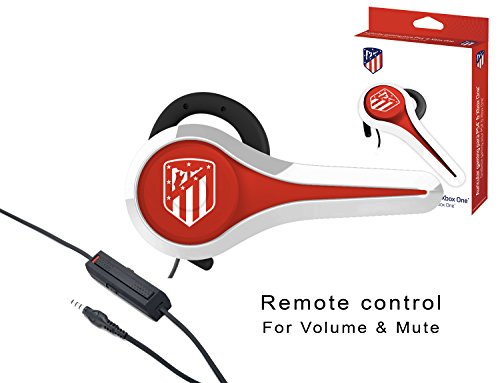 Subsonic - Auricular Gaming y Kit peatón Licencia Oficial ATM Atlético de Madrid Compatible Playstation 4 - PS4 Pro - PS4 Slim - Xbox One - PS3 - Smartphone - Tableta - iPhone 4 - iPhone 5 iPhone 6