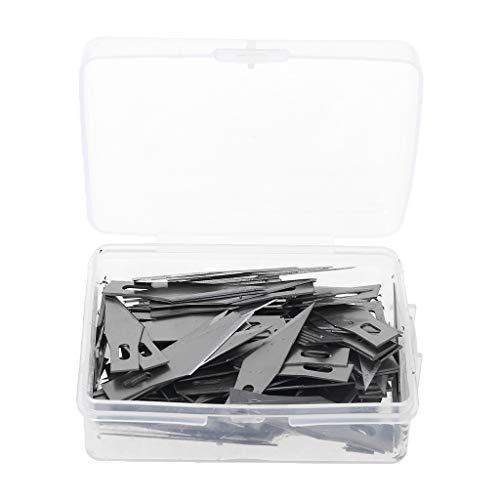 SUCHUANGUANG 150 Piezas de Repuesto de Cuchillas de Hobby para Cuchillo de Tallado, Trabajo de Arte DIY, Escultura de Corte, Herramienta de Plata, Pala de Corte de Acero SUCHUANGUANG 150 Piezas de Repuesto de Cuchillas de Hobby para Cuchillo de Tallado, Trabajo de Arte DIY, Escultura de Corte, Herramienta de Plata, Pala de Corte de Acero
