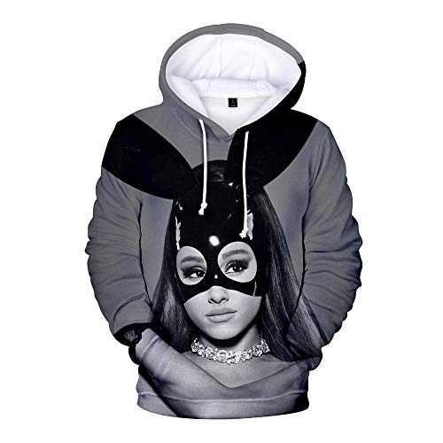 Sudadera De Mujer Jersey Informal Suelto Sudadera con Capucha Y Estampado 3D De Ariana Grande Sudadera De Manga Larga Dulce Linda Niña