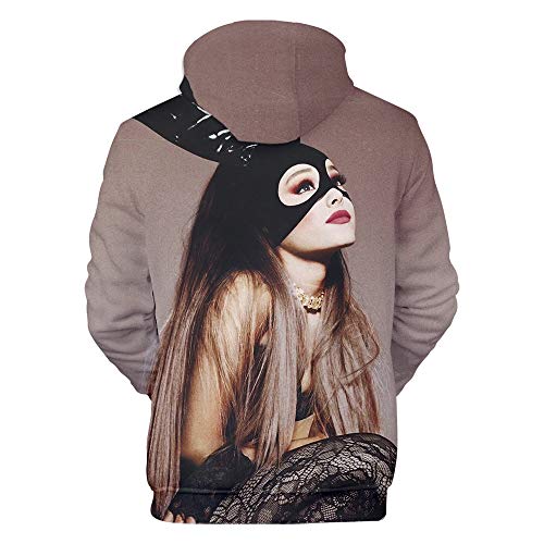 Sudadera De Mujer Jersey Informal Suelto Sudadera con Capucha Y Estampado 3D De Ariana Grande Sudadera De Manga Larga Dulce Linda Niña