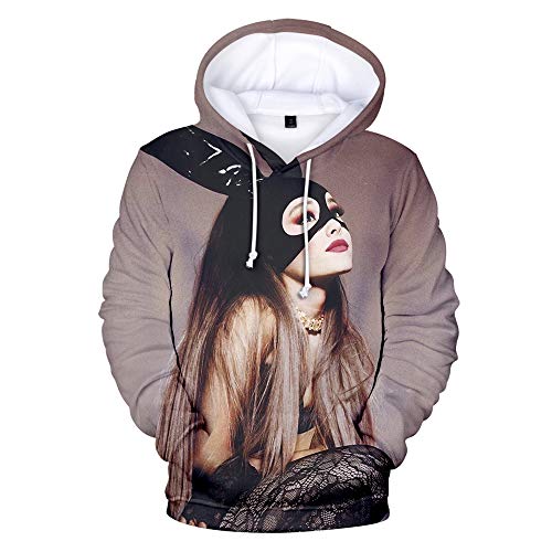 Sudadera De Mujer Jersey Informal Suelto Sudadera con Capucha Y Estampado 3D De Ariana Grande Sudadera De Manga Larga Dulce Linda Niña