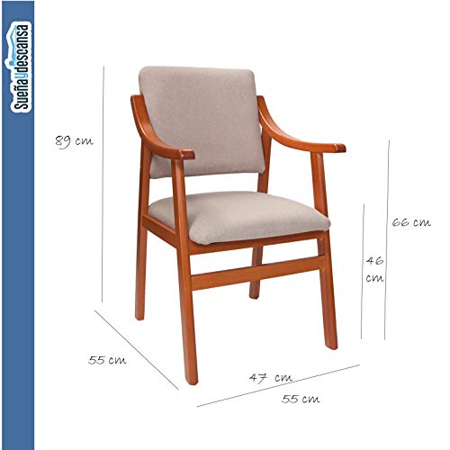 Sueña y Descansa Sillón con Brazos Cerezo Beis Sueña y Descansa Sillón con Brazos Cerezo Beis