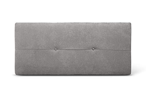 SUENOSZZZ - Cabecero de Madera Jazmin, tapizado Acolchado, en Tela Rio2 Color Gris Cabeceros Madera para Dormitorio | Cama Matrimonio | Cama Juvenil | Camas de 105 cm, 90 cm, 80 cm SUENOSZZZ - Cabecero de Madera Jazmin, tapizado Acolchado, en Tela Rio2 Color Gris Cabeceros Madera para Dormitorio | Cama Matrimonio | Cama Juvenil | Camas de 105 cm, 90 cm, 80 cm