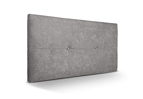 SUENOSZZZ - Cabecero de Madera Jazmin, tapizado Acolchado, en Tela Rio2 Color Gris Cabeceros Madera para Dormitorio | Cama Matrimonio | Cama Juvenil | Camas de 105 cm, 90 cm, 80 cm SUENOSZZZ - Cabecero de Madera Jazmin, tapizado Acolchado, en Tela Rio2 Color Gris Cabeceros Madera para Dormitorio | Cama Matrimonio | Cama Juvenil | Camas de 105 cm, 90 cm, 80 cm
