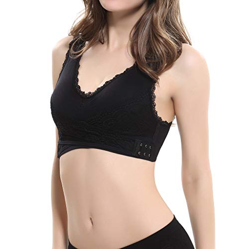 Sujetador Deportivo para Mujer SHOBDW 2019 Nuevo Cómodo Color Sólido Cuello en V Tank Tops Blusa Encaje Camisole Camisetas Mujer Tirantes Deporte Bra Tallas Grandes S-6XL(Negro,XL) Sujetador Deportivo para Mujer SHOBDW 2019 Nuevo Cómodo Color Sólido Cuello en V Tank Tops Blusa Encaje Camisole Camisetas Mujer Tirantes Deporte Bra Tallas Grandes S-6XL(Negro,XL)