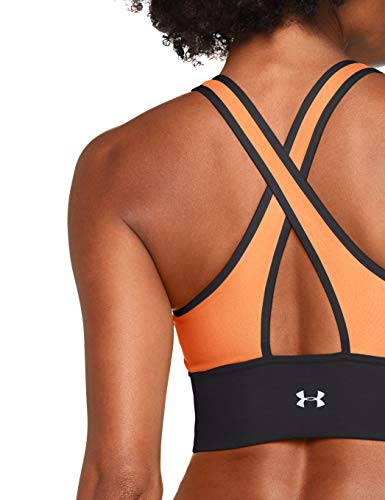 Sujetador deportivo para mujer Under Armour Cross Back Clutch, Mujer, 1303477-002, Black/After Burn/Reflective, Small Sujetador deportivo para mujer Under Armour Cross Back Clutch, Mujer, 1303477-002, Black/After Burn/Reflective, Small
