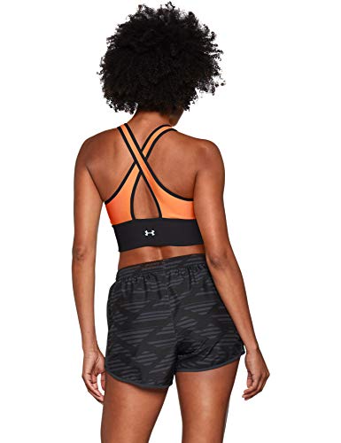 Sujetador deportivo para mujer Under Armour Cross Back Clutch, Mujer, 1303477-002, Black/After Burn/Reflective, Small Sujetador deportivo para mujer Under Armour Cross Back Clutch, Mujer, 1303477-002, Black/After Burn/Reflective, Small