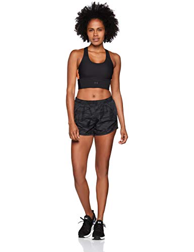 Sujetador deportivo para mujer Under Armour Cross Back Clutch, Mujer, 1303477-002, Black/After Burn/Reflective, Small Sujetador deportivo para mujer Under Armour Cross Back Clutch, Mujer, 1303477-002, Black/After Burn/Reflective, Small