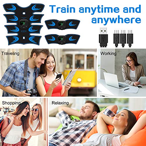 sumgott EMS Electroestimulador Muscular Abdominales, USB Recargable EMS Estimulador Muscular Abdominales para Abdomen/Cintura/Pierna/Brazo sumgott EMS Electroestimulador Muscular Abdominales, USB Recargable EMS Estimulador Muscular Abdominales para Abdomen/Cintura/Pierna/Brazo
