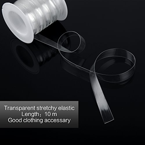 Sumind 10 Metros Elástico Transparente Elástico de Peso Ligero para Proyectos de Costura de Tela Sumind 10 Metros Elástico Transparente Elástico de Peso Ligero para Proyectos de Costura de Tela