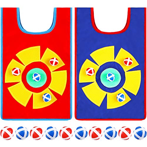 Sumind Juego de 12 Piezas Juegos de Dodgeball Incluyes 2 Piezas Chalecos Azules y Rojos y 10 Piezas Bolas de Esquivar para Niños Padres Juego de Dodge en Interiores y Exteriores Sumind Juego de 12 Piezas Juegos de Dodgeball Incluyes 2 Piezas Chalecos Azules y Rojos y 10 Piezas Bolas de Esquivar para Niños Padres Juego de Dodge en Interiores y Exteriores