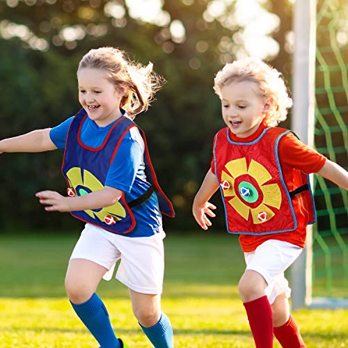 Sumind Juego de 12 Piezas Juegos de Dodgeball Incluyes 2 Piezas Chalecos Azules y Rojos y 10 Piezas Bolas de Esquivar para Niños Padres Juego de Dodge en Interiores y Exteriores Sumind Juego de 12 Piezas Juegos de Dodgeball Incluyes 2 Piezas Chalecos Azules y Rojos y 10 Piezas Bolas de Esquivar para Niños Padres Juego de Dodge en Interiores y Exteriores