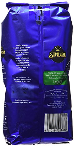 Sundari Arroz Basmati 1 Kg - [Pack De 10] - Total 10 Kg