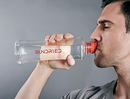 Sundried - Botella de agua, sin BPA, a prueba de fugas, para el gimnasio, entrenamiento y deportes al aire libre, 750 ml