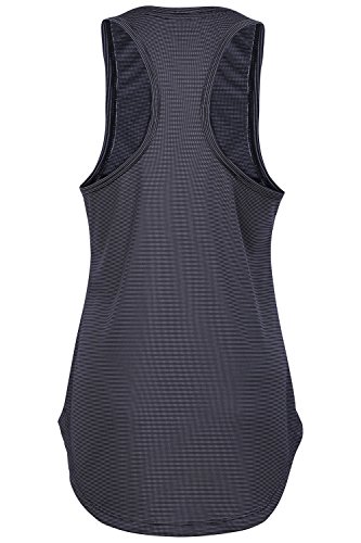 Sundried Use Yoga Deportes para Mujer del Chaleco sin Mangas de Entrenamiento Scoop y Gimnasio sin Mangas (Gris Oscuro, X-S)