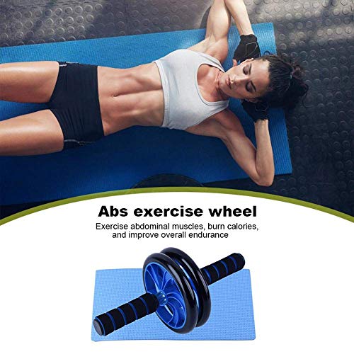 Sunshine smile AB Wheel Roller,AB Wheel Abdominales,Rueda Abdominales Fitness,Rodillo Abdominales Fitness,Rueda Abdominales Entrenamiento (Azul)