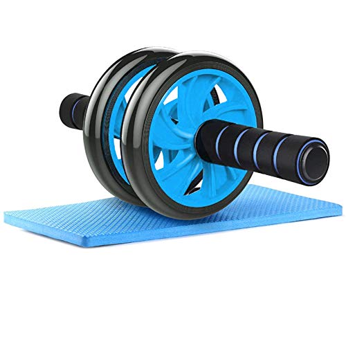 Sunshine smile AB Wheel Roller,AB Wheel Abdominales,Rueda Abdominales Fitness,Rodillo Abdominales Fitness,Rueda Abdominales Entrenamiento (Azul)