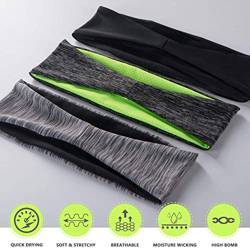 Sunshine smile Diadema Deportiva Corriente,Banda para Cabeza de Yoga de ala Ancha,Elástica Sudor Absorbente de Humedad Banda,Banda de Pelo para Yoga Correr Ciclismo (A) Sunshine smile Diadema Deportiva Corriente,Banda para Cabeza de Yoga de ala Ancha,Elástica Sudor Absorbente de Humedad Banda,Banda de Pelo para Yoga Correr Ciclismo (A)