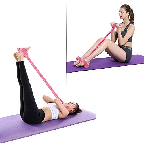Sunshine smile Ejercitador de Pedal de Fitness, Cuerda de Tensión Multifunción, Sit-Up Culturismo Expansor, Cuerda para Ejercitar Piernas, Pedal Banda de Resistencia (Rosado) Sunshine smile Ejercitador de Pedal de Fitness, Cuerda de Tensión Multifunción, Sit-Up Culturismo Expansor, Cuerda para Ejercitar Piernas, Pedal Banda de Resistencia (Rosado)