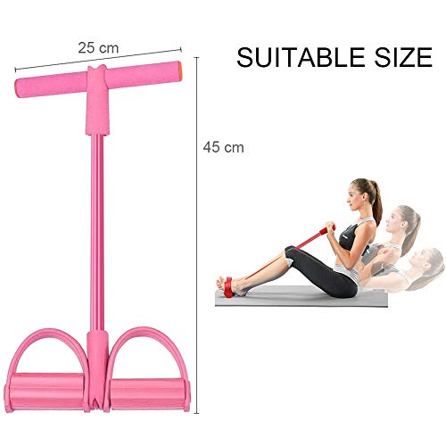 Sunshine smile Ejercitador de Pedal de Fitness, Cuerda de Tensión Multifunción, Sit-Up Culturismo Expansor, Cuerda para Ejercitar Piernas, Pedal Banda de Resistencia (Rosado) Sunshine smile Ejercitador de Pedal de Fitness, Cuerda de Tensión Multifunción, Sit-Up Culturismo Expansor, Cuerda para Ejercitar Piernas, Pedal Banda de Resistencia (Rosado)