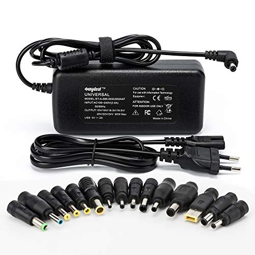 Sunydeal Computadora portátil Cargador Universal Fuente de alimentación Adaptador Cable ordenador 15V 16V 18.5V 19V 19.5V 20V 24V para Acer ASUS Sony Toshiba HP Dell LG Lenovo IBM Fujitsu Packard Bell Sunydeal Computadora portátil Cargador Universal Fuente de alimentación Adaptador Cable ordenador 15V 16V 18.5V 19V 19.5V 20V 24V para Acer ASUS Sony Toshiba HP Dell LG Lenovo IBM Fujitsu Packard Bell