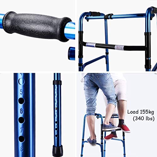 SUOMO Andadores Andador para Ancianos, Walker Ancianos Plegable, Obstáculo-Ajustable-Altura Ajustable Ayuda a la Movilidad, Ligero obesidad en Adultos Andador (para abreviar, Estándar, Persona Alta) SUOMO Andadores Andador para Ancianos, Walker Ancianos Plegable, Obstáculo-Ajustable-Altura Ajustable Ayuda a la Movilidad, Ligero obesidad en Adultos Andador (para abreviar, Estándar, Persona Alta)