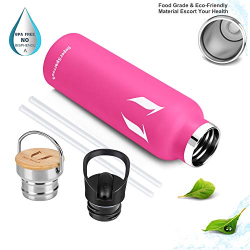 Super Sparrow Botella de agua aislada al vacío de acero inoxidable, diseño de pared doble, boca estándar - 350ml / 500ml / 620ml / 750ml / 1L - sin bpa Botellas - para correr, gimnasio, yoga, ciclismo Super Sparrow Botella de agua aislada al vacío de acero inoxidable, diseño de pared doble, boca estándar - 350ml / 500ml / 620ml / 750ml / 1L - sin bpa Botellas - para correr, gimnasio, yoga, ciclismo
