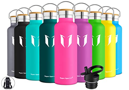 Super Sparrow Botella de agua aislada al vacío de acero inoxidable, diseño de pared doble, boca estándar - 350ml / 500ml / 620ml / 750ml / 1L - sin bpa Botellas - para correr, gimnasio, yoga, ciclismo Super Sparrow Botella de agua aislada al vacío de acero inoxidable, diseño de pared doble, boca estándar - 350ml / 500ml / 620ml / 750ml / 1L - sin bpa Botellas - para correr, gimnasio, yoga, ciclismo