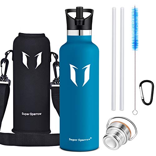 Super Sparrow Botella de agua aislada al vacío de acero inoxidable, diseño de pared doble, boca estándar - 350ml / 500ml / 620ml / 750ml / 1L - sin bpa Botellas - para correr, gimnasio, yoga, ciclismo Super Sparrow Botella de agua aislada al vacío de acero inoxidable, diseño de pared doble, boca estándar - 350ml / 500ml / 620ml / 750ml / 1L - sin bpa Botellas - para correr, gimnasio, yoga, ciclismo