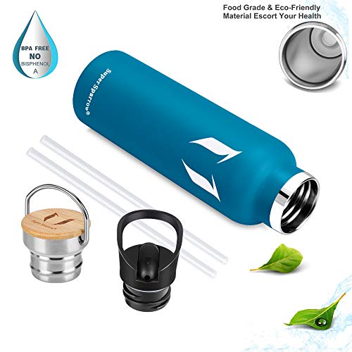 Super Sparrow Botella de agua aislada al vacío de acero inoxidable, diseño de pared doble, boca estándar - 350ml / 500ml / 620ml / 750ml / 1L - sin bpa Botellas - para correr, gimnasio, yoga, ciclismo Super Sparrow Botella de agua aislada al vacío de acero inoxidable, diseño de pared doble, boca estándar - 350ml / 500ml / 620ml / 750ml / 1L - sin bpa Botellas - para correr, gimnasio, yoga, ciclismo