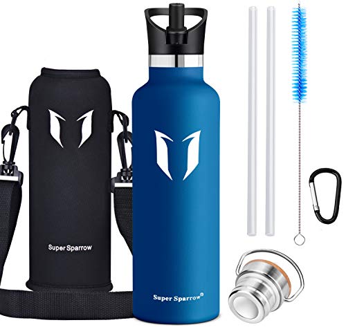 Super Sparrow Botella de agua aislada al vacío de acero inoxidable, diseño de pared doble, boca estándar - 350ml / 500ml / 620ml / 750ml / 1L - sin bpa Botellas - para correr, gimnasio, yoga, ciclismo Super Sparrow Botella de agua aislada al vacío de acero inoxidable, diseño de pared doble, boca estándar - 350ml / 500ml / 620ml / 750ml / 1L - sin bpa Botellas - para correr, gimnasio, yoga, ciclismo