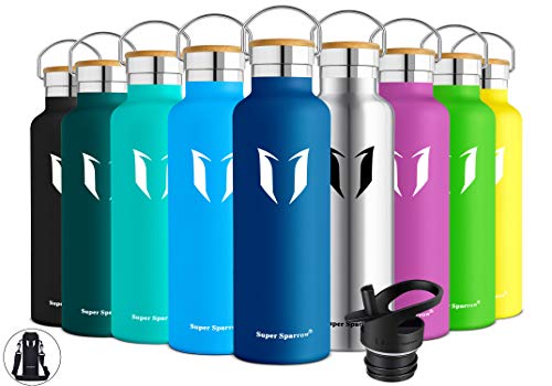 Super Sparrow Botella de agua aislada al vacío de acero inoxidable, diseño de pared doble, boca estándar - 350ml / 500ml / 620ml / 750ml / 1L - sin bpa Botellas - para correr, gimnasio, yoga, ciclismo Super Sparrow Botella de agua aislada al vacío de acero inoxidable, diseño de pared doble, boca estándar - 350ml / 500ml / 620ml / 750ml / 1L - sin bpa Botellas - para correr, gimnasio, yoga, ciclismo