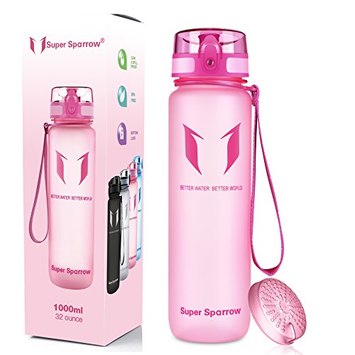 Super Sparrow Botella de Agua Deportiva -350ml & 500ml & 1000ml - Sin BPA