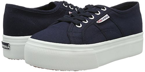 Superga 2790acotw Linea Up and Down, Zapatillas de Gimnasia Mujer, Azul (Navy-FWhite F43), 37 EU