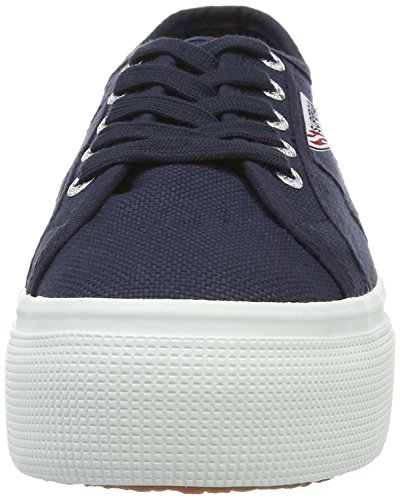 Superga 2790acotw Linea Up and Down, Zapatillas de Gimnasia Mujer, Azul (Navy-FWhite F43), 37 EU