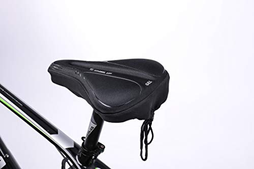 SUPERNIGHT Sillines de bicicleta de carretera, cómodos cojines acolchados de gel con funda resistente al agua y al polvo