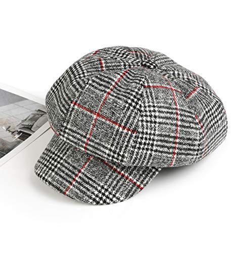 Superora Boinas Mujer Francesa Vintage Sombreros de Mujer Fiesta Invierno Clásico Gorro Caliente Beret Francés Beanie Cozy Enrejado Superora Boinas Mujer Francesa Vintage Sombreros de Mujer Fiesta Invierno Clásico Gorro Caliente Beret Francés Beanie Cozy Enrejado