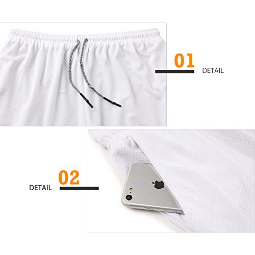 Superora Pantalones Cortos Legging Mallas Hombre Deporte Chándal Deportivos Compresión Interna con Bolsillo Incorporado y Bolsillo Transpiración de Secado Rápido Superora Pantalones Cortos Legging Mallas Hombre Deporte Chándal Deportivos Compresión Interna con Bolsillo Incorporado y Bolsillo Transpiración de Secado Rápido