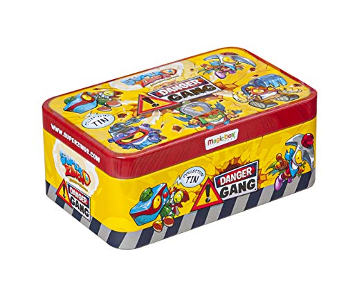 SuperZings - Serie 4 - Display 4x8 Lata Danger Gang (PSZSD48TIN10) con 5 Exclusivos Super Villanos