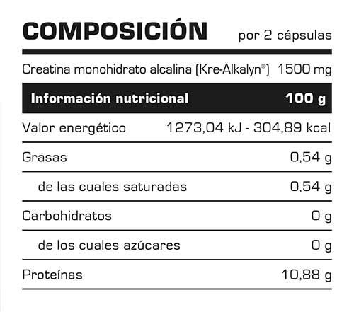 Suplemento Creatina KRE-ALKALYN- Suplementos Deportivos - Vitobest (Neutro 100 Caps)