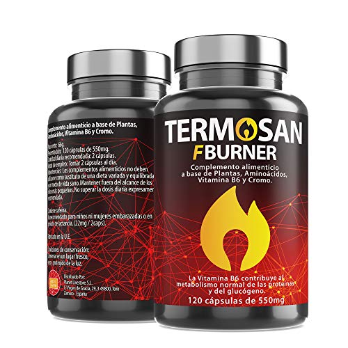 Suplemento Termogénico - Quemagrasas Natural | Fat Burner | Garcinia Cambogia + L-Carnitina + Té verde + Guaraná - Aquisana