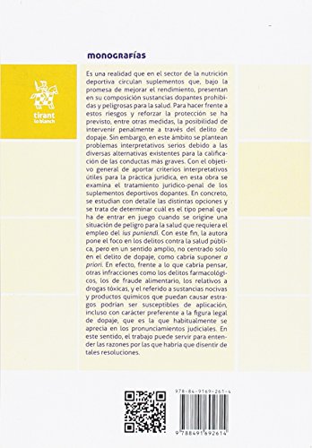 Suplementos Deportivos, Dopaje y Salud Pública. Aspectos Penales (Monografías)
