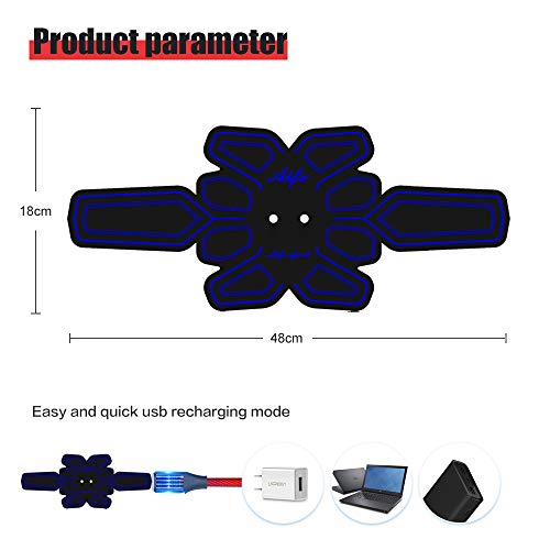 SUPOLA Electroestimulador Muscular Abdominales, Entrenador Muscular EMS Estimulador con Transmisión de Voz Inteligente&USB Recargable, ABS Estimulador para Abdomen/Brazo/Piernas/Cintura,16pcs Gel Pads SUPOLA Electroestimulador Muscular Abdominales, Entrenador Muscular EMS Estimulador con Transmisión de Voz Inteligente&USB Recargable, ABS Estimulador para Abdomen/Brazo/Piernas/Cintura,16pcs Gel Pads