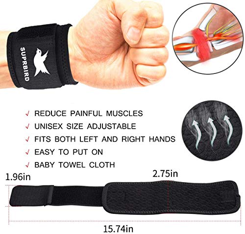 SUPRBIRD 2 Piezas Muñequeras Deportivas, Muñequeras Crossfit Hombre y Mujer para Levantar de Pesas, Gym, Padel, Tenis, Flexiones, Tendinitis, Ortesis de Mano SUPRBIRD 2 Piezas Muñequeras Deportivas, Muñequeras Crossfit Hombre y Mujer para Levantar de Pesas, Gym, Padel, Tenis, Flexiones, Tendinitis, Ortesis de Mano