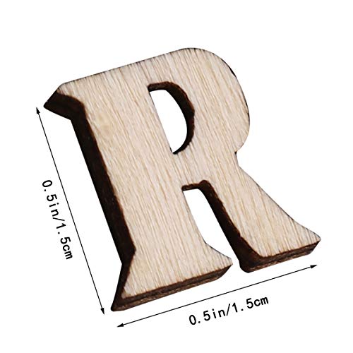 SUPVOX 100 UNIDS Letra del Alfabeto De Madera Piezas Sin Acabar Recortes de Madera Madera Slice Scrapbooking Adornos 15mm SUPVOX 100 UNIDS Letra del Alfabeto De Madera Piezas Sin Acabar Recortes de Madera Madera Slice Scrapbooking Adornos 15mm