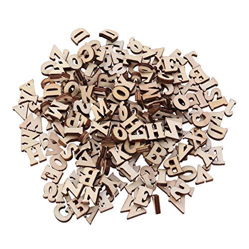 SUPVOX 100 UNIDS Letra del Alfabeto De Madera Piezas Sin Acabar Recortes de Madera Madera Slice Scrapbooking Adornos 15mm SUPVOX 100 UNIDS Letra del Alfabeto De Madera Piezas Sin Acabar Recortes de Madera Madera Slice Scrapbooking Adornos 15mm